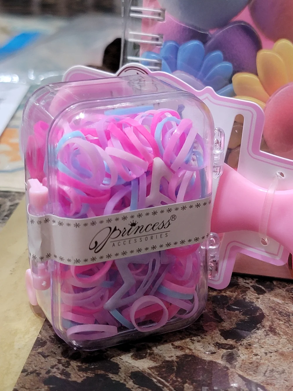 Source Unknown Pink Kids Hairbrush & Floral Holographic Notebook Set